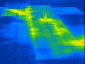 Infrared photo - Leaking roof